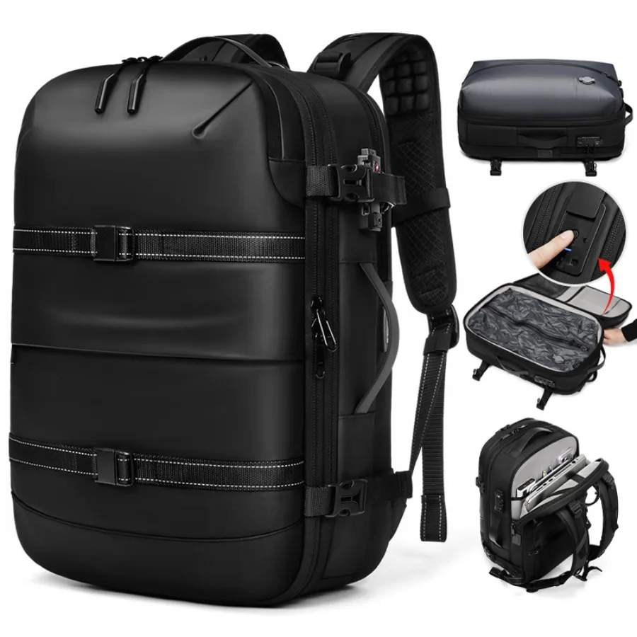 

【New style】New product one-click vacuum compression backpack men's high-quality large-capacity short-distance travel bag commut