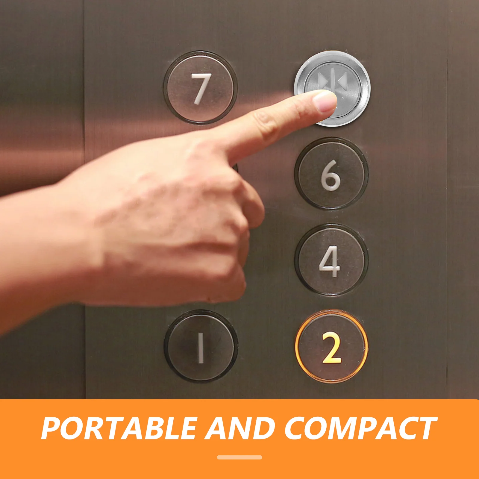 2Pcs Stainless Steel Elevator Push Button Replacement Lift Panel Switches Reliable Door Control Buttons for Building Use