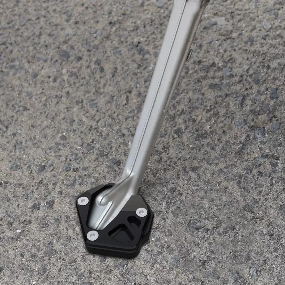 สําหรับMoto Guzzi V100 Mandello V 100 Mandello S 2023 2024 Kickstand Extensionรถจักรยานยนต์เท้าขาตั้งแผ่นPadอะไหล่