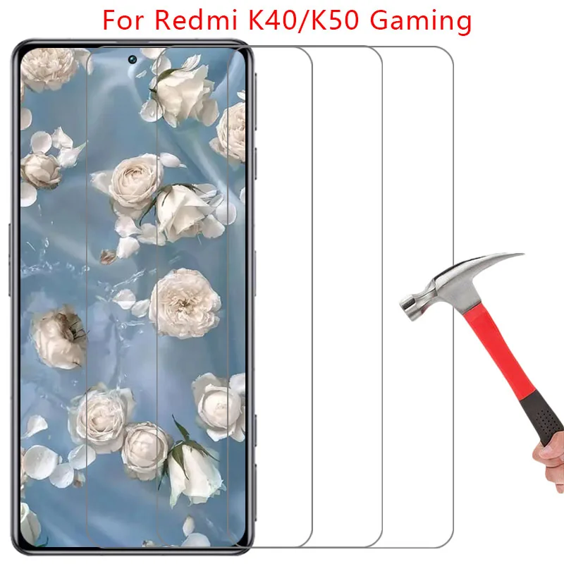 Protective Tempered Glass for Xiaomi redmi K40 K50 Gaming Screen Protector on K 40 50 40K 50K K50Gaming Film Xiaomi Red mi Remi