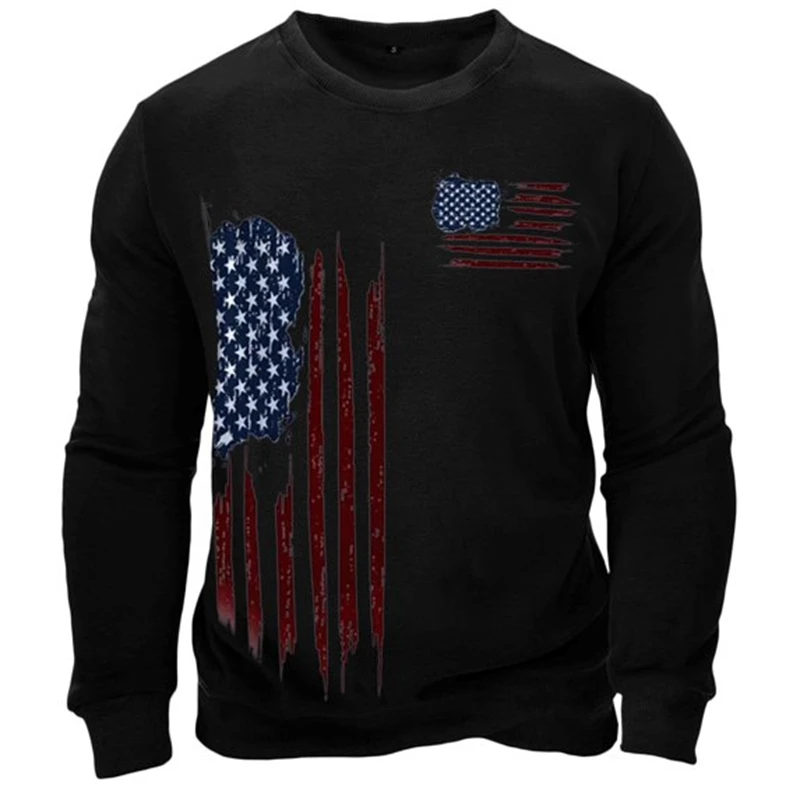 

Spring And Autumn Men's Long Sleeve Sweatshirts 3D Digital Printed Pullover Comfortable Polyester For Daily Wearing Men Clothing