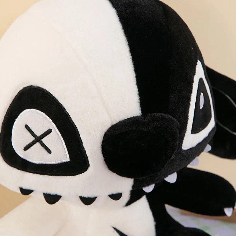 35cm Gothic Stitch Demon Plush Doll Soft Stuffed Toy for Halloween Party Decor Cute Carton Ambiance Ornament Birthday Holiday