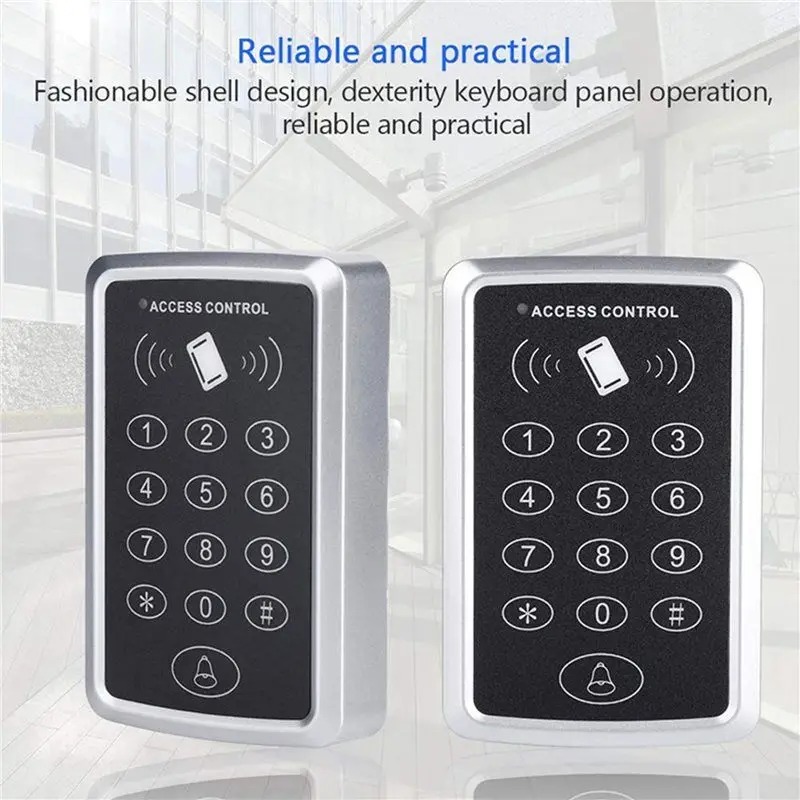 ABSY 2X 125Khz RFID Access Control Keypad EM Card Reader Door Access Control System Door Lock Opener Keyboard System