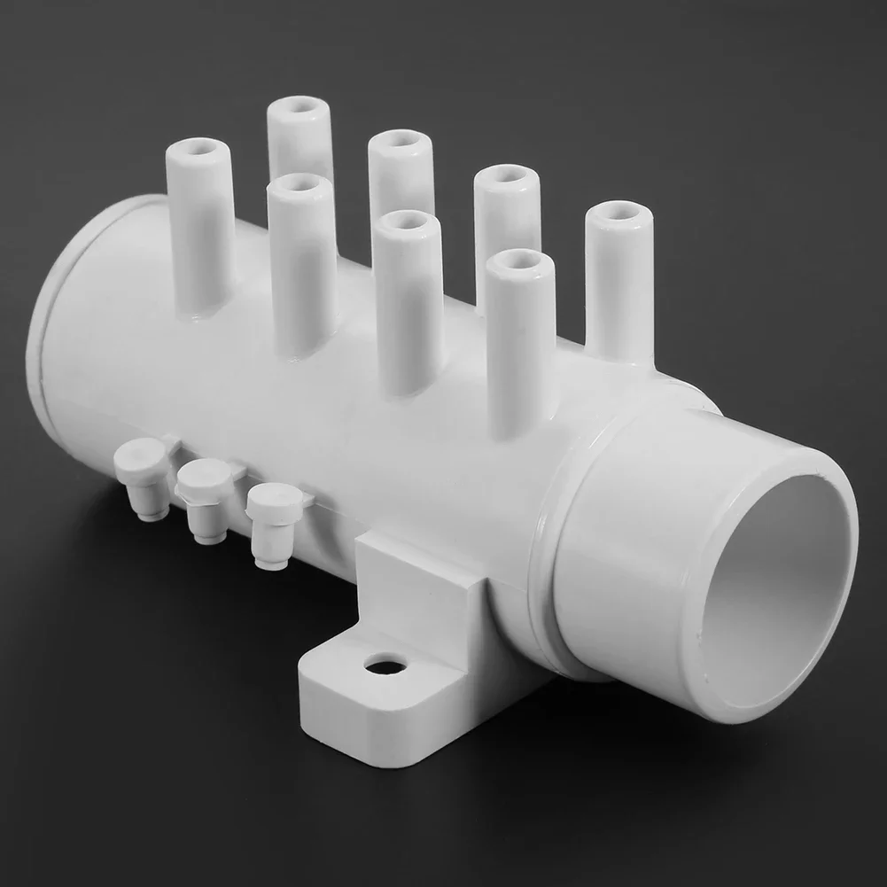 Spa Hot Spring Tub PVC Water Pipe 8 Port Plumbing Manifold Water Separator Accessory