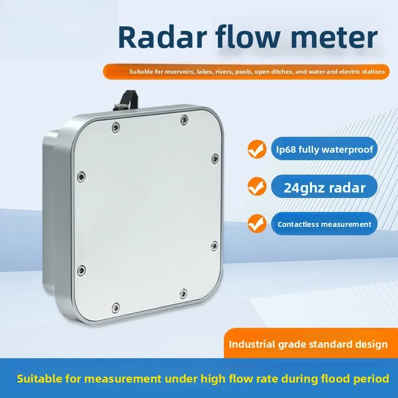 

River sensors measure water level, flow speed and flow integrated flow monitoring equipment