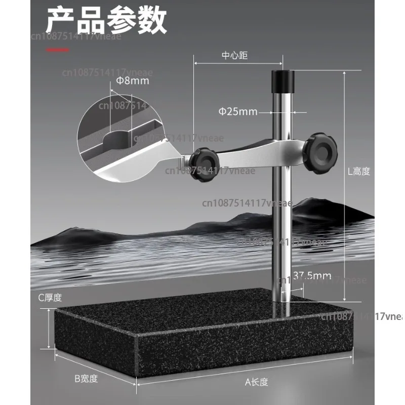 High Precision Dial Gauge Marble Ratio Measuring Table Indicator Base Level 00 Testing Platform Granite Height Gauge Base
