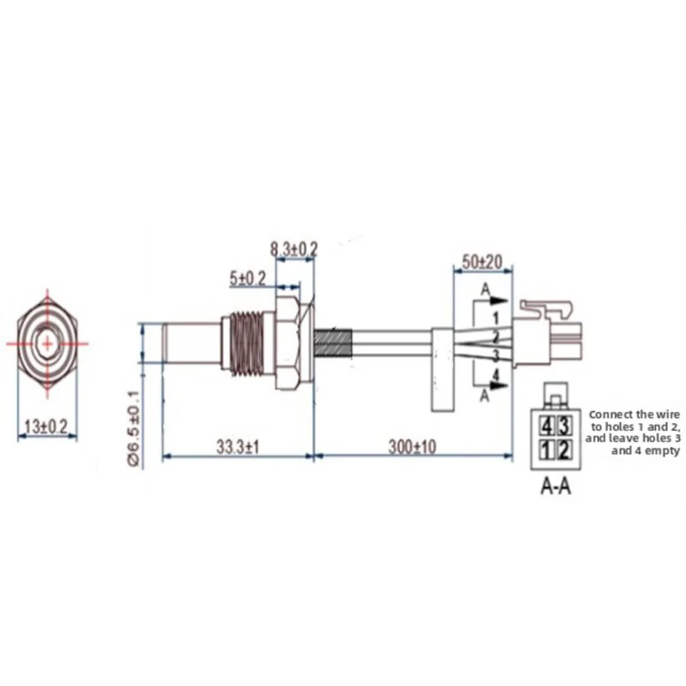 For AP19299 Heaters Thermistor Sensor For Quick Replacement Copper Black White Ultra Low Nitrogen Oxide Sensor