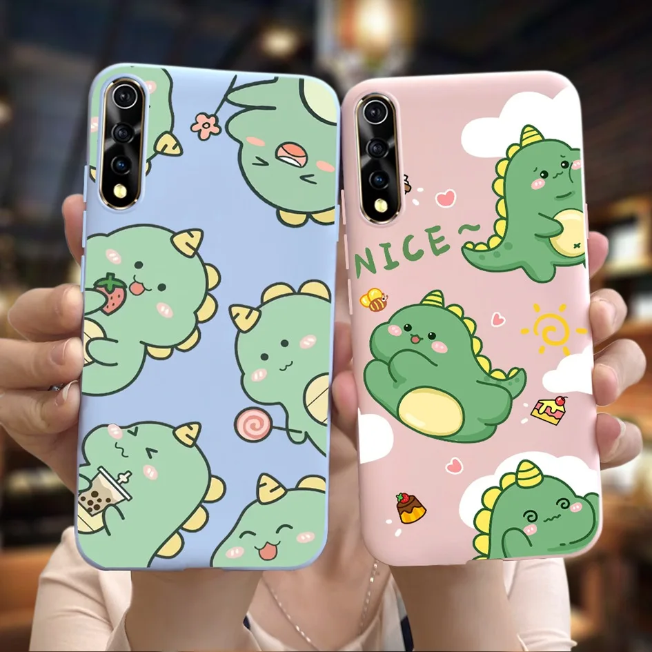 For Vivo S1 Case Fashion Pattern Shockproof Silicone Soft Slim Back Cover For Vivo Y7s Funda V17 Neo 1907 V1907 V1913A Protector