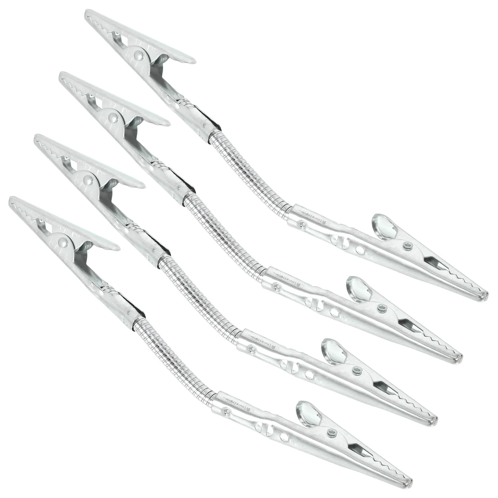 

4Pcs Creative Double-Sided Memo Clips Flexible Hose Clip Holder Table Numbers Photos Notes Long Hose Flexible Clip