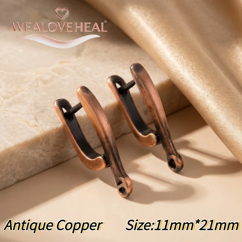 schmuckherstellung zubehör，Vintage Messing-Ohrringhaken, Antik-Bronze und Antik-Kupfer Ohrhaken für DIY-Schmuckherstellung, Ohrring-Zubehör – Detail 18
