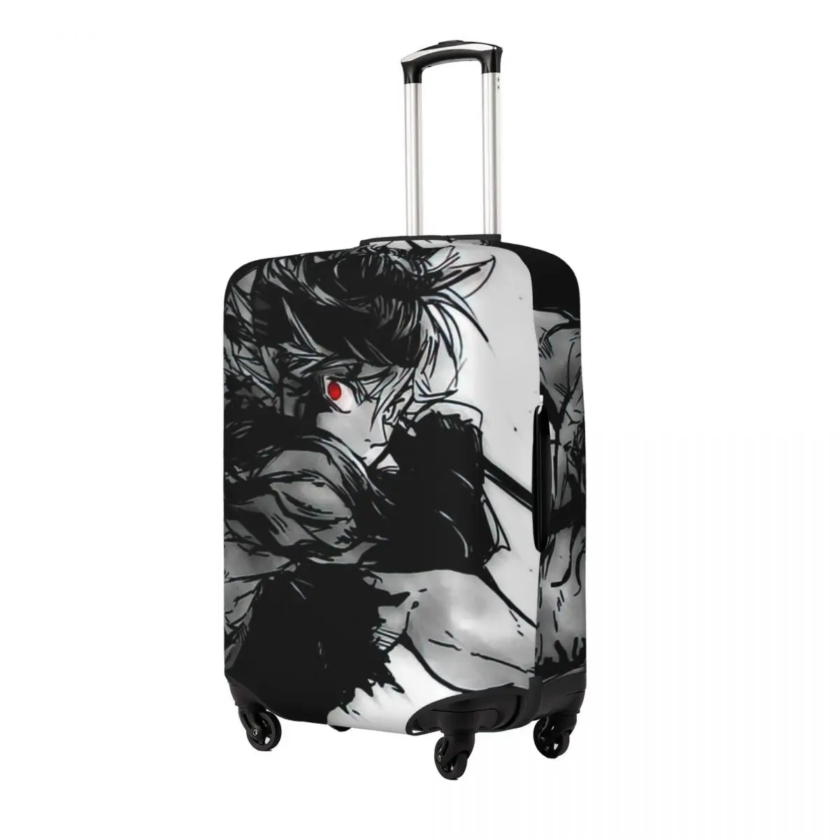 Black Clover Asta Print Luggage Protective Dust Covers Elastic Waterproof 18-32inch Suitcase Cover Travel Accessories