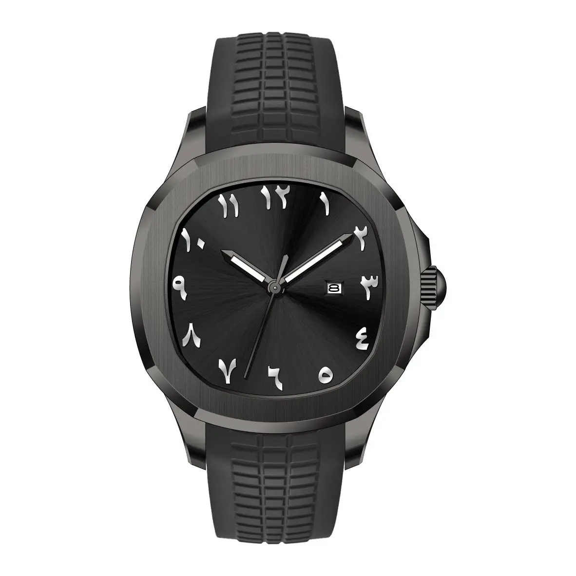 GOGARAMA Luxury Watch Business Watch Men's Middle East Arabic Digital Calendar Night Light Waterproof Quartz Watch Customizable