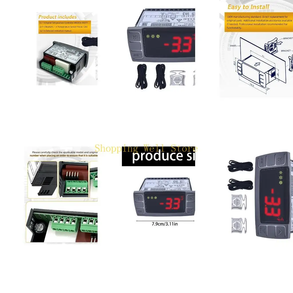 KX4B Programmable Cooling System Controller 120V 50Hz For Commercial Refrigerators And Freezer Unit