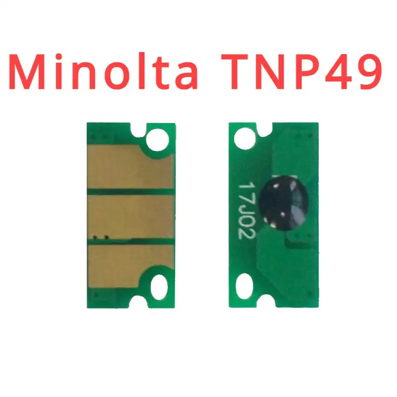 4x тонер-чип для Konica Minolta Bizhub C3351, C3851 FS (TNP49) сменный блок