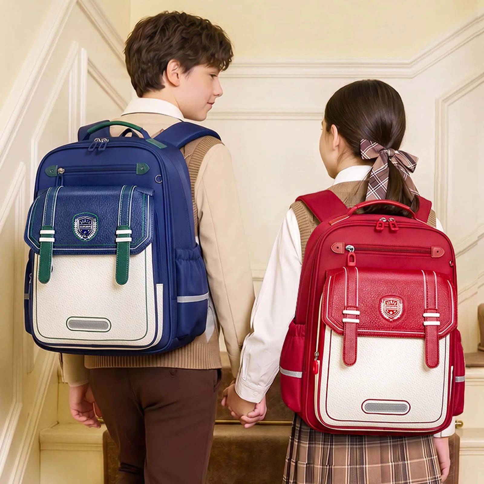 Tas Ransel Luas untuk Siswa SD, Tas Sekolah Awet dan Stylish untuk Anak Laki-laki dan Perempuan, Tas Buku Anak untuk Kembali ke Sekolah