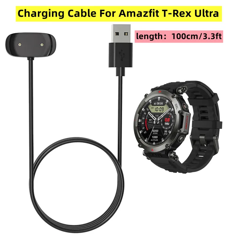 Charging Cable For Amazfit T-Rex Ultra Charger Cradle For  Amazfit T-Rex Ultra USB Magnetic Charging Cable Accessories