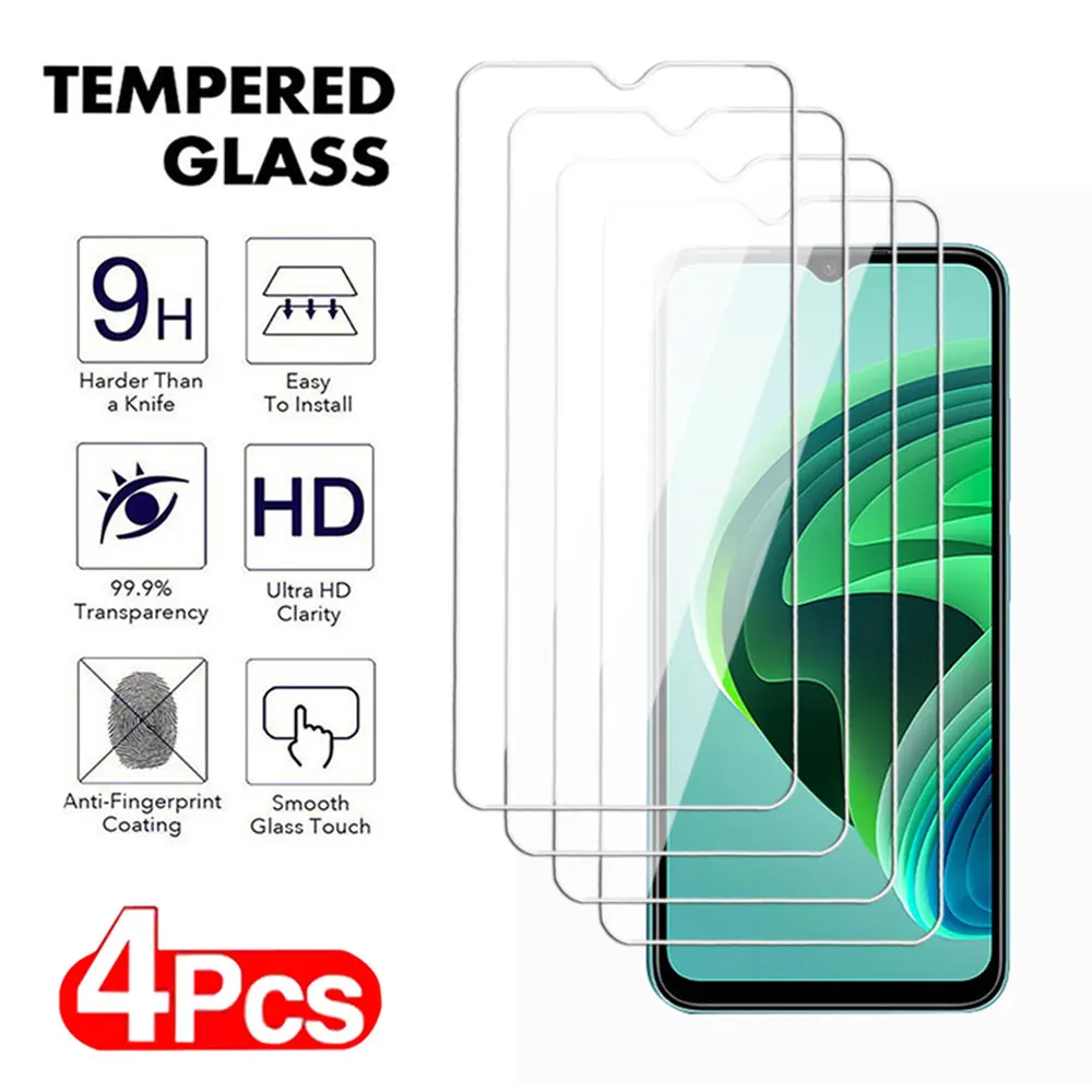 4Pcs Transparent Tempered glass For xiaomi Redmi Note 11 Pro Plus Max 4G 5G Screen Protector for Redmi 11T 11E 11SE Lite Film