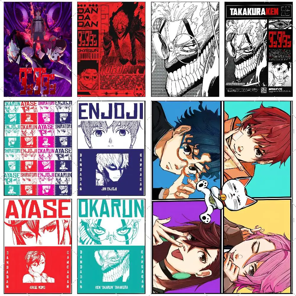 ملصق Anime D-Dandadan Ken ملصق فني عالي الوضوح ذاتي اللصق مقاوم للماء لتزيين المنزل