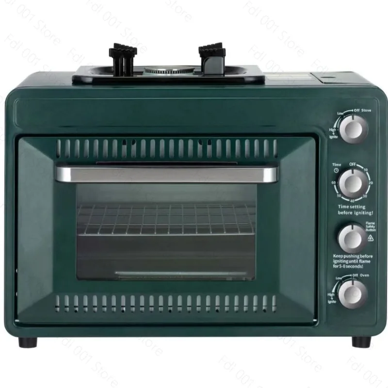 Outdoor portable windproof oven 5-8 people large capacity baking, frying, grilling, stewing integrated