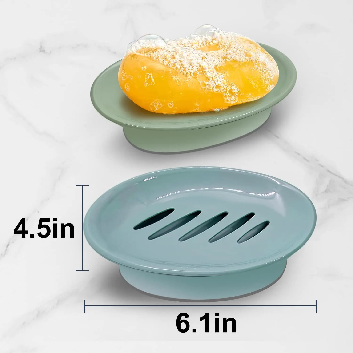 Multicolour Drain Soap Box Shower Soap Dish with Drain Dry Soap Holder Soap Tray for Bathroom Plastic Soap Storage Rack