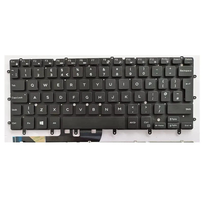 UK Laptop keyboard for DELL Inspiron XPS 13 7000 7347 7348 7352 7353 7359 15 7547 7548 9343 9350 9360 N7548 backlit view 2
