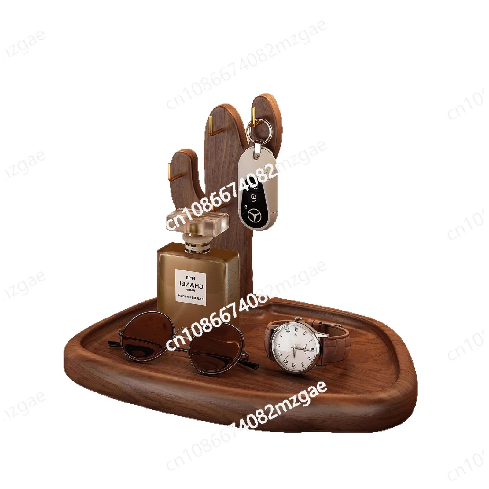 

Entrance rack, key storage rack, solid wood Chinese glasses, countertop, antique ornaments on the table, decorative shelves