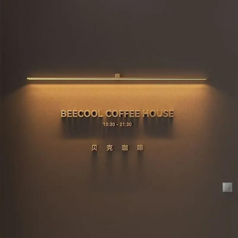 Cross-border e-commerce minimalist mural light LED strip minimalist modern mirror front aisle background wall designer