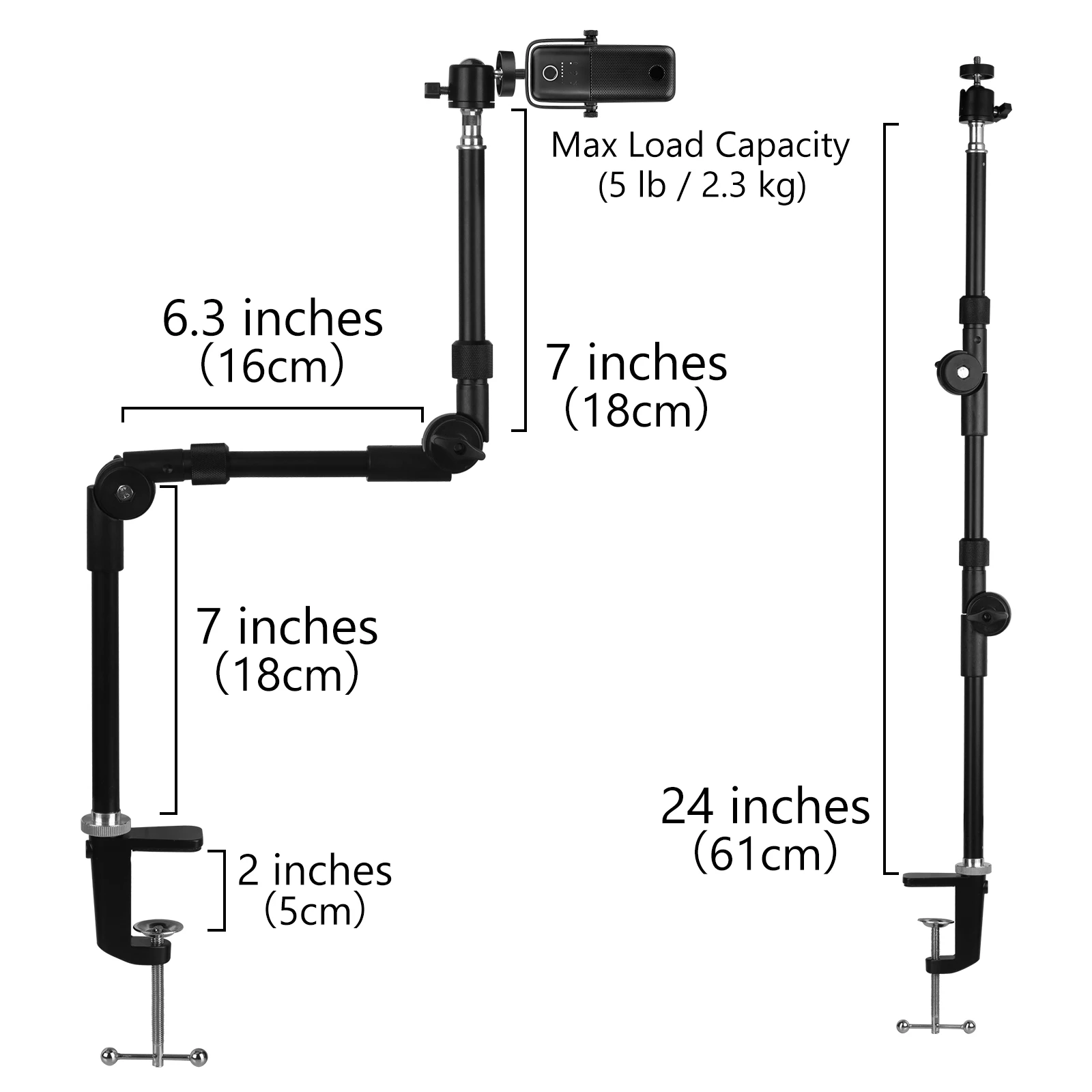 Geekria for Creators Microphone Arm Compatible with Elgato Wave Neo, Wave:1, Wave:3 Mic Boom Arm Mount Adapter