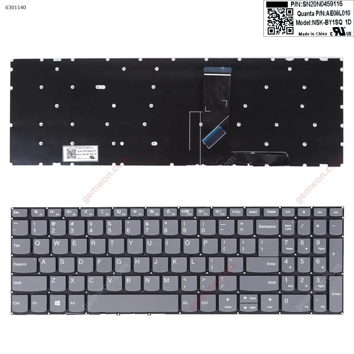Teclado para portátil estadounidense para Lenovo IdeaPad 330-15IKB 330-15 330-15IGM 330-15ARR 720S 720S-15 720S-15ISK 720S-15IKB