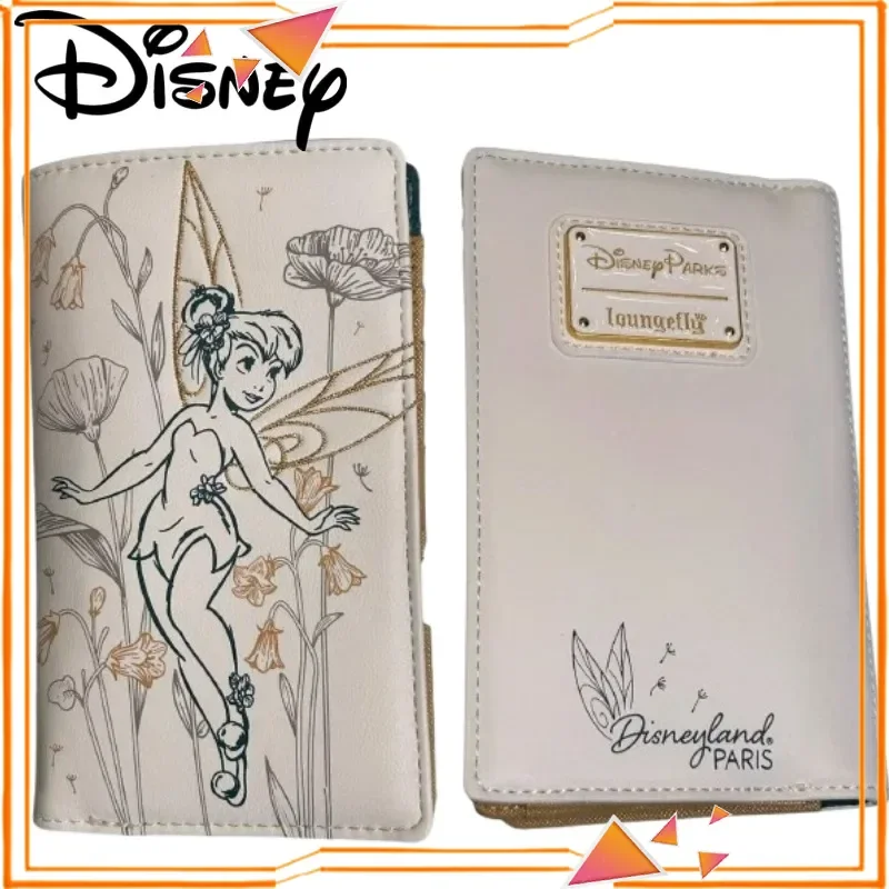 

Disney Loungefly Little Fairy Beauty & Beast Princess Tinker Belle Floral Wallet Clutch Purse For Women Adult Card Bag Gift
