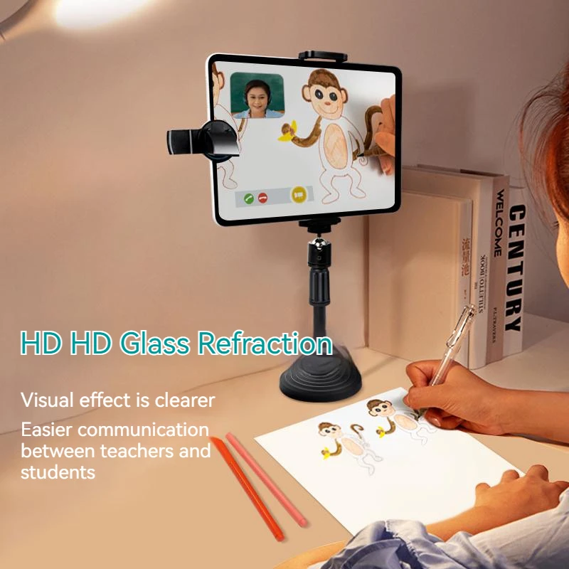 Art Treasure Refractive Lens Flat External IPad Tablet Phone Turning Lens Online Course Lens Art Course Corner Flip Camera