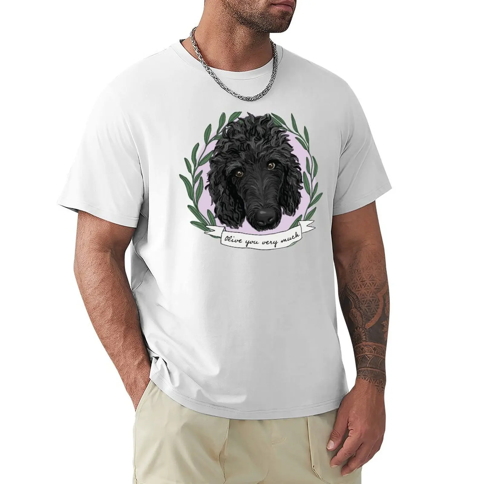 olive you very much T-shirt customs design your own oversizeds black t-shirts for men