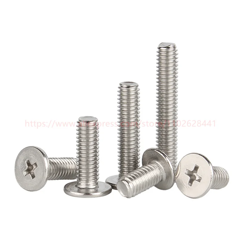 

M1 M1.2 M1.4 M1.6 M2 M2.5 M3 M4 M5 M6 M8 Cross Phillips CM Ultra Thin Super Low Flat Wafer Head Screw Stainless Steel Bolt