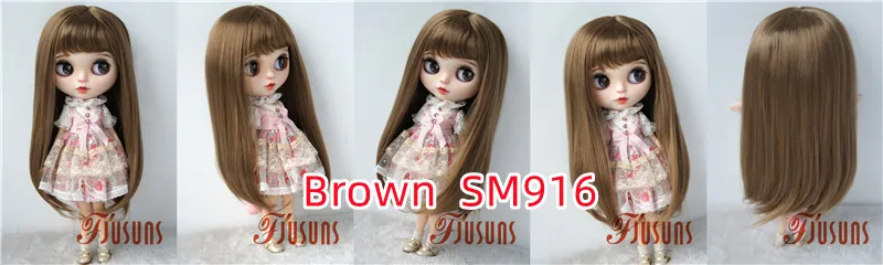 Jusuns JD371 9-10inch 10-11inch Soft Synthetic Mohair Doll Wig Full Bangs Miranda BJD Hair OG Blythes Meadow Doll Accessories
