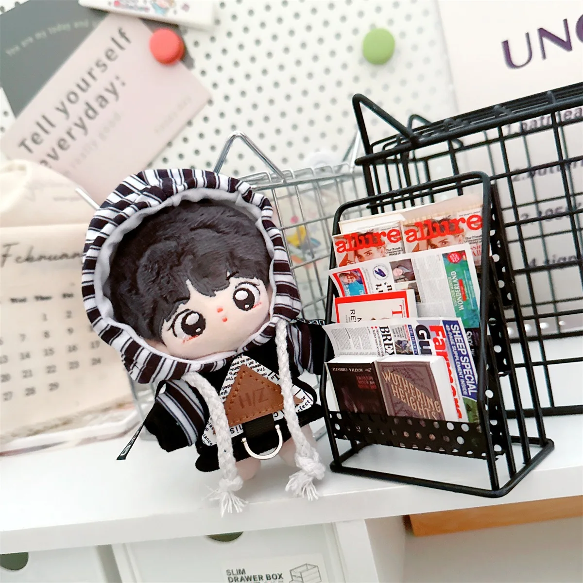 Cartoon Idol Vestiti per bambole Cute Zebra Felpe con cappuccio Pantaloni Cool Boy Set 10-17 cm Kawaii Labubu Vestiti per bambole Accessori Giocattoli