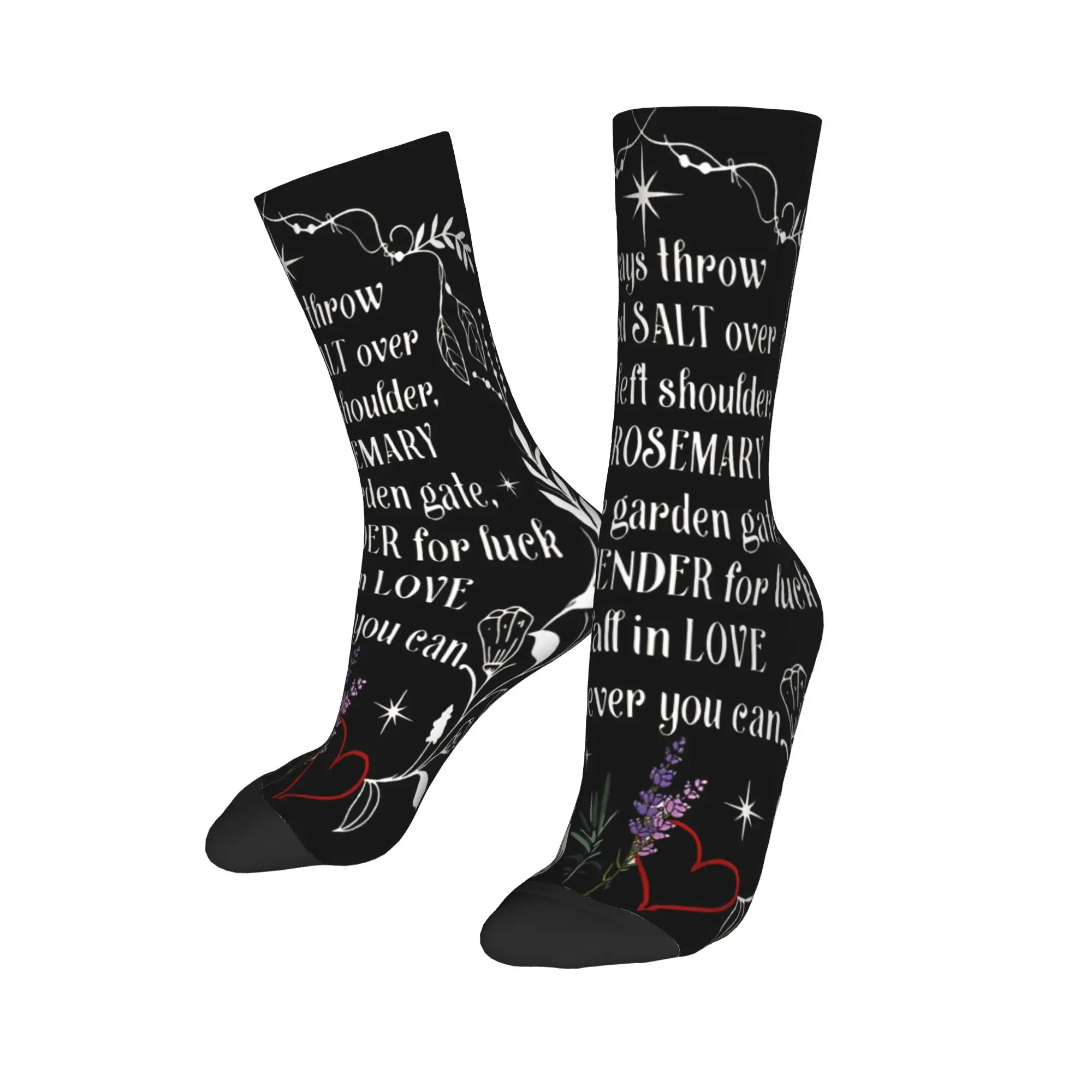 Practical Magic 2 Witchy Quote Spilled Salt Rosemary Lavender Love Socks Merch For Men Women  Soccer Socks Soft Best Gift Idea