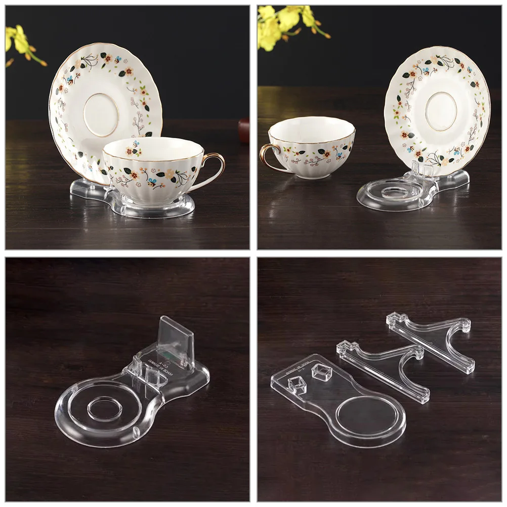 

Прозрачная акриловая подставка-органайзер для фотографий, тарелок, карточек, телефонов, украшений, настольный держатель