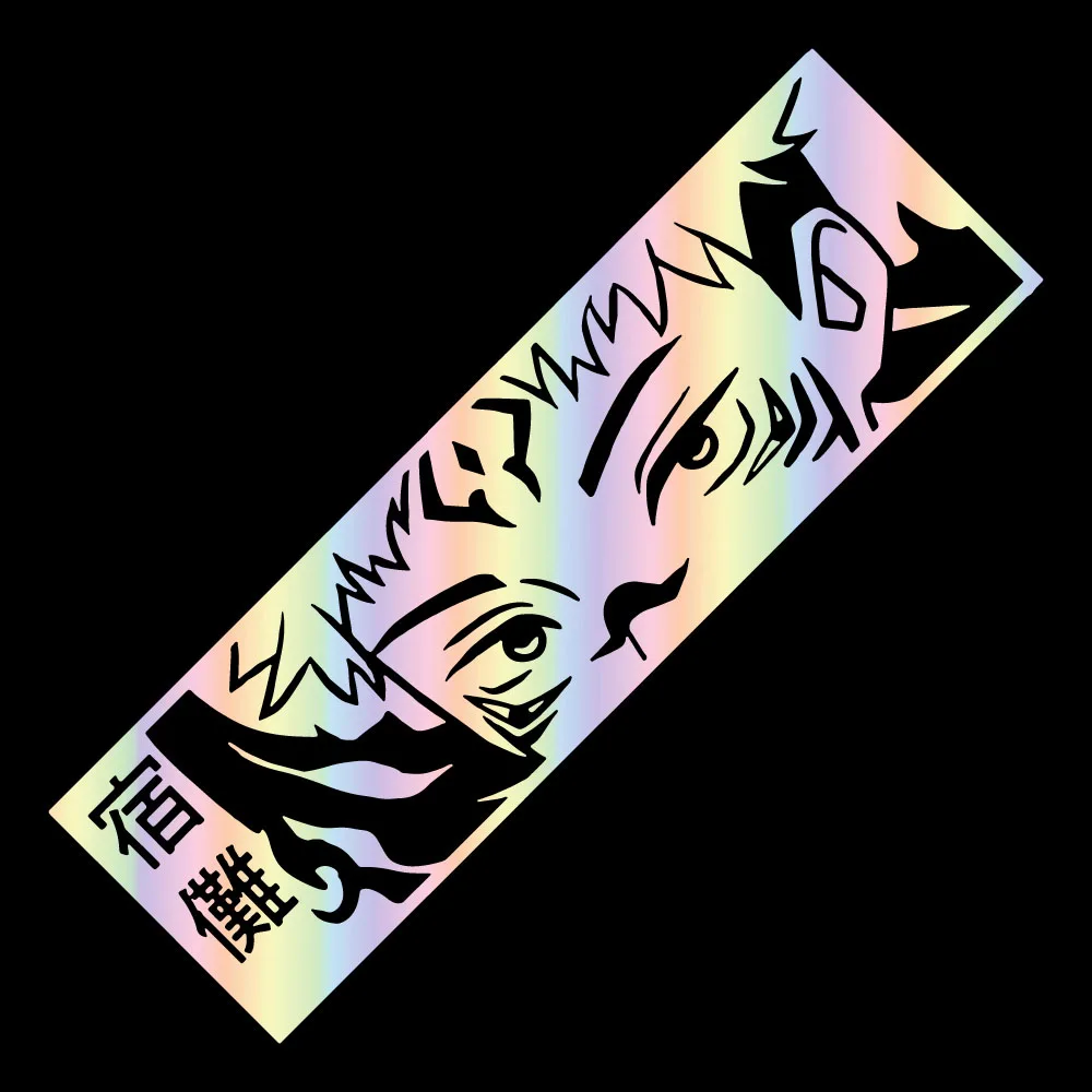

Holographic Waterproof Car Stickers JDM Style Car Exterior Decoration Vinyl for Auto Window Bumper Door Japanese Anime Sticker