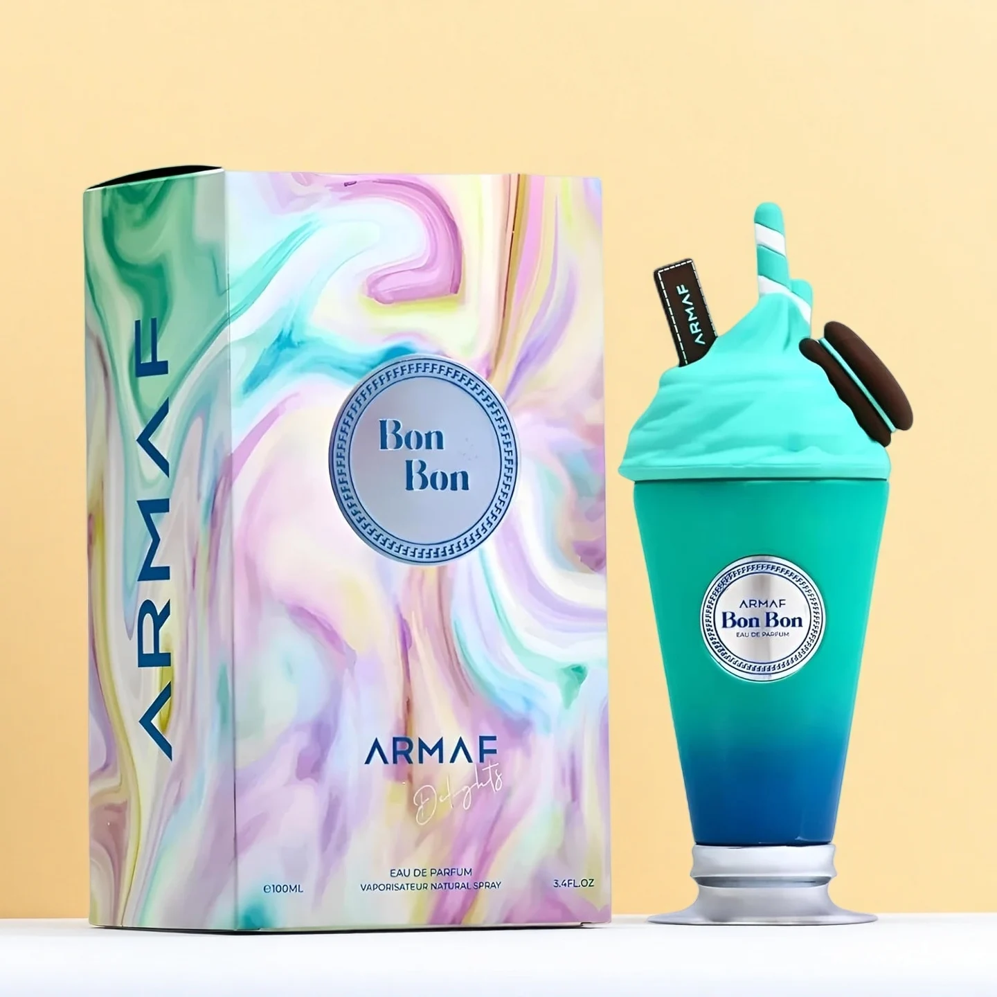

Armaf Bon Bon 100ml 3.4oz Eau de Parfum, Women's Gift Fragrance with Fresh Berry & Sweet Whipped Cream Notes