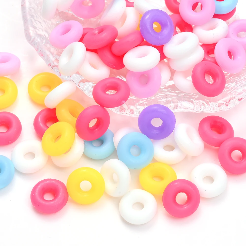 50Pcs Silicone Ring Positioning Beads Anti Slip Spear Beads for Diy Handmade Creation of Mobile Phone Chain Bracelet Accessories