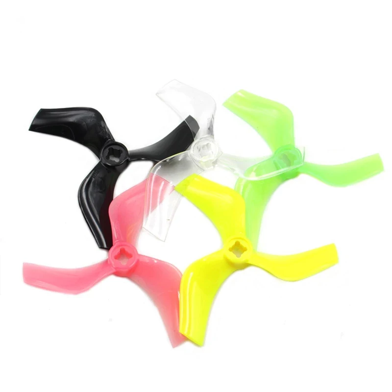 2Pairs 4PCS Gemfan 75mm Ducted Props PC 3-Blade Propeller CW CCW 5mm for 1408-1808 Motor Cinewhoop RC FPV Racing Drone