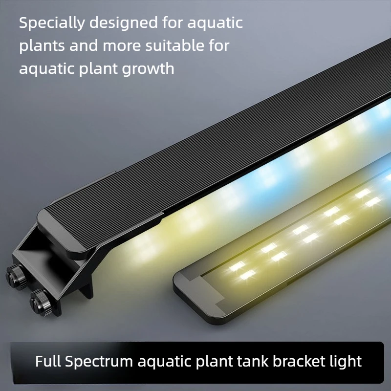 Aquarium LED Light Bar 15-39 inch, Color Enhancing Fish Tank Plant Light, Clip on Aquarium LED Strip for Freshwater Planted Tank