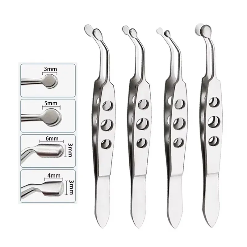 Ophthalmic Tweezers Clamp Metal Palpebral Gland Massager Meibomian Flap Eyelid Forceps Rolling Clip Eye Massage Stick Tool A2