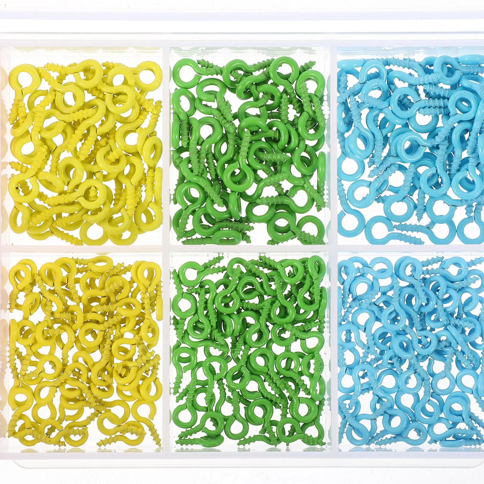 

1 Box Colorful Screw Eye Pins Mini Metal Eye Screw Hooks for Jewelry Making DIY Crafts Necklace Bracelet Earrings Findings Small