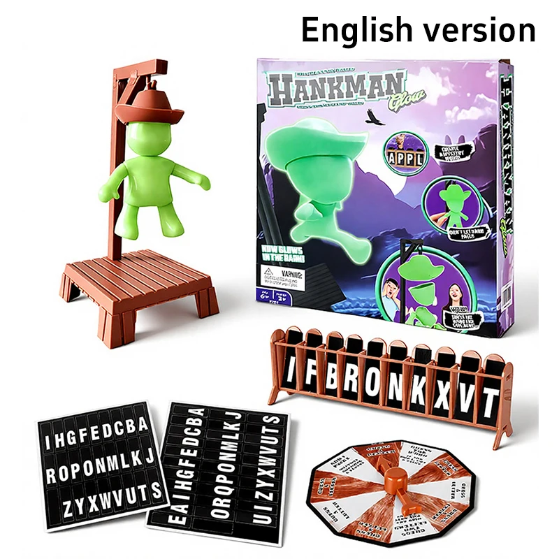 لعبة الكلمات الغامضة Hangman المغناطيسية لعبة تجميع الأسرة الغامضة لعبة عيد الميلاد أشياء غريبة لعبة كسارة الجليد