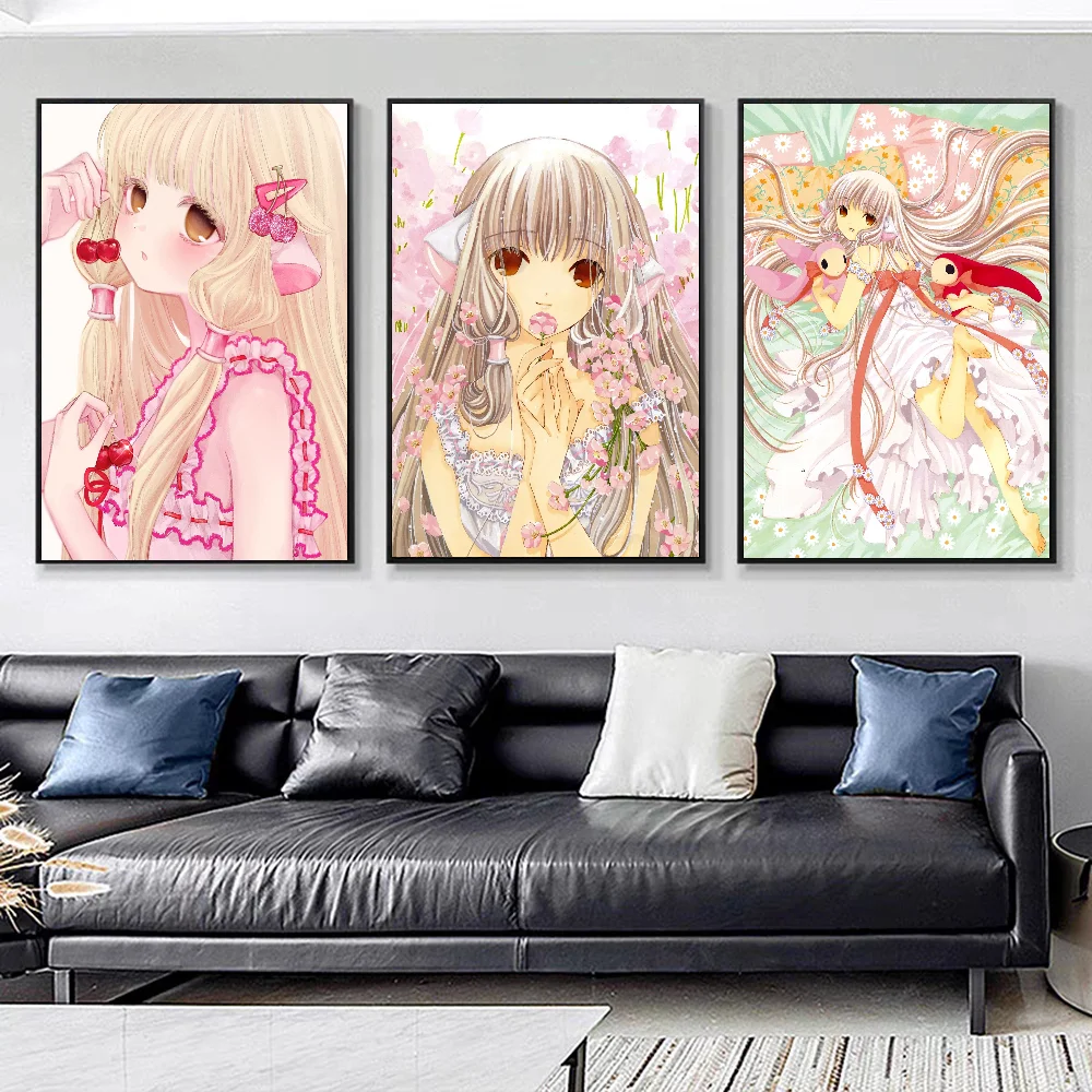 Chobits Retro Kraft Classic Vintage Posters Whitepaper Prints Posters Artwork Kawaii Room Decor