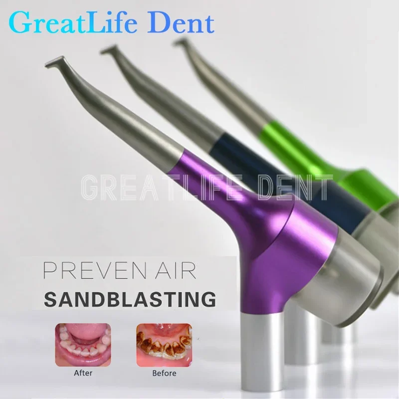 GreatLife Dent Dental Prophy Jet Polisher Handpiece Intraoral Air Flow Polishing Sandblaster Whitening Sander Air Polisher