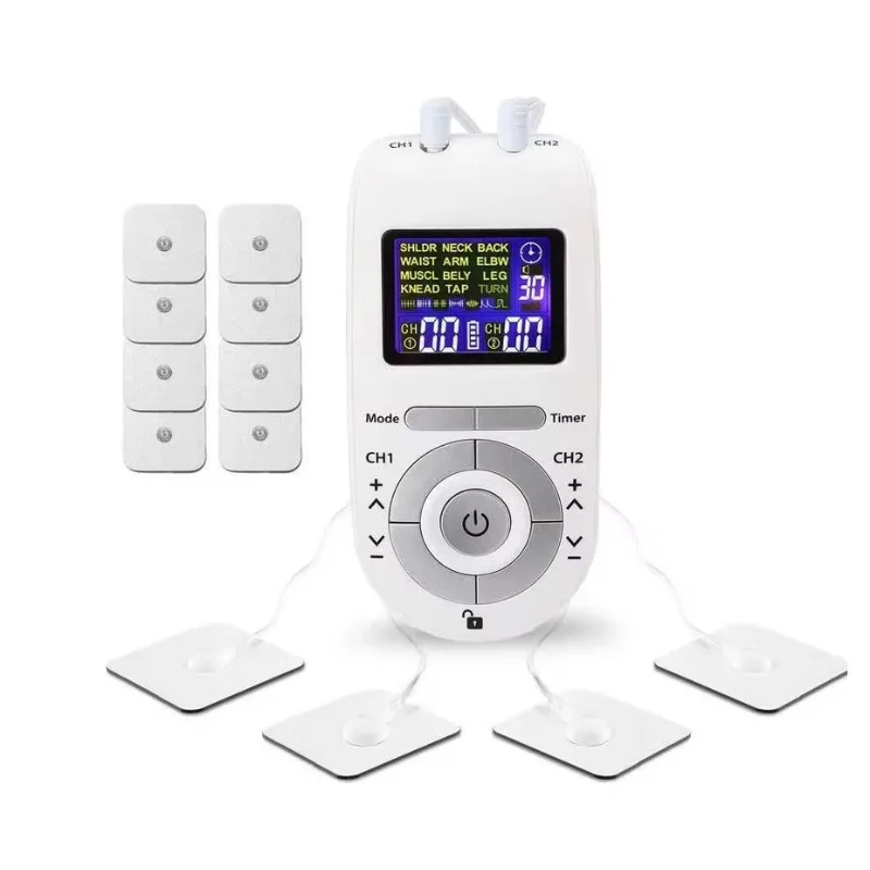 

Electronic Pulse Massager Dual Channel Professional Tens Ems Unit Muscle Stimulator for Pain Relief