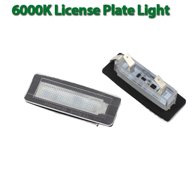 2 pçs led luz da placa de identificação do carro para mercedes benz smart fortwo w450 w451 w453 coupe conversível cabriolet carossblade