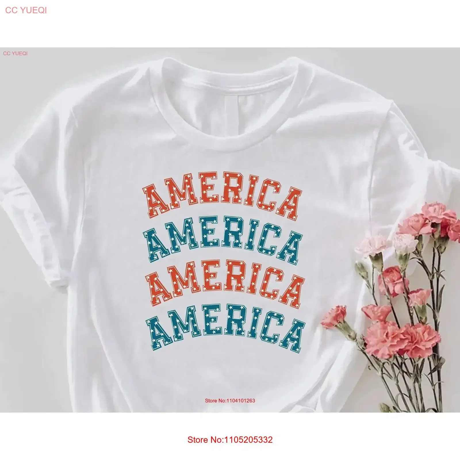 Retro America T Shirt 4th Of July Memorial Day Independence Freedom Fourth USA Flag vintage Washed Comfortable designer clothes